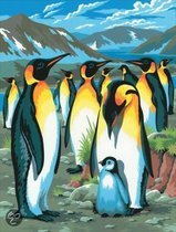 Schilderen op nummer "Sequin Art" Junior Pinguins
