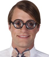 48 stuks: Partybril Nerd - Zwart