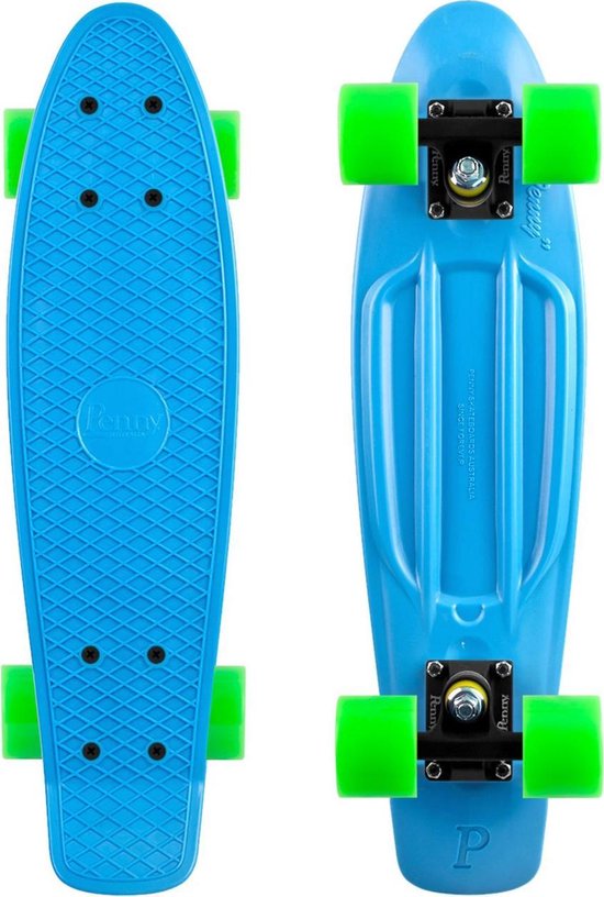 Notitie solo verraad Penny Board - Plastic Skateboard 22,5 inch - Blauw | bol.com