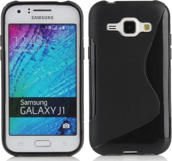 Overzicht vingerafdruk Waardeloos Comutter silicone hoesje Samsung Galaxy J1 (2015) zwart | bol.com
