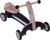 Loopfiets Engelhart Hout Zwart/Wit