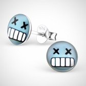Smiley verwarren  925 sterling zilver oorstekers