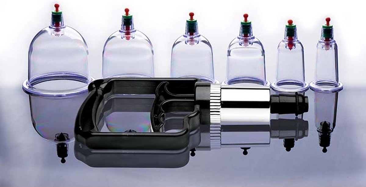 Goedkoopste XR Brands Sukshen - 6-Piece Cupping Set clear