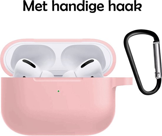 Coque adaptée à la coque Apple AirPods Pro Coque en Siliconen - Coque adaptée à la coque AirPods Pro - Rose clair - 2 pièces