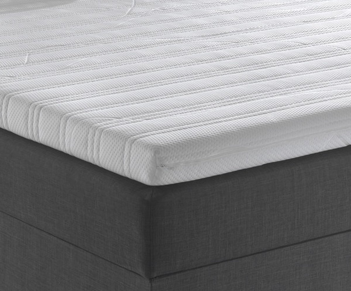 Topdekmatras - Topper 70x2200 - HR60 koudschuim - Cooltouch - 10 cm dik - Medium/stevig