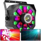 Lampe disco - BeamZ MultiBox - Combinaison de 4 effets lumineux dont laser, stroboscope et LED par