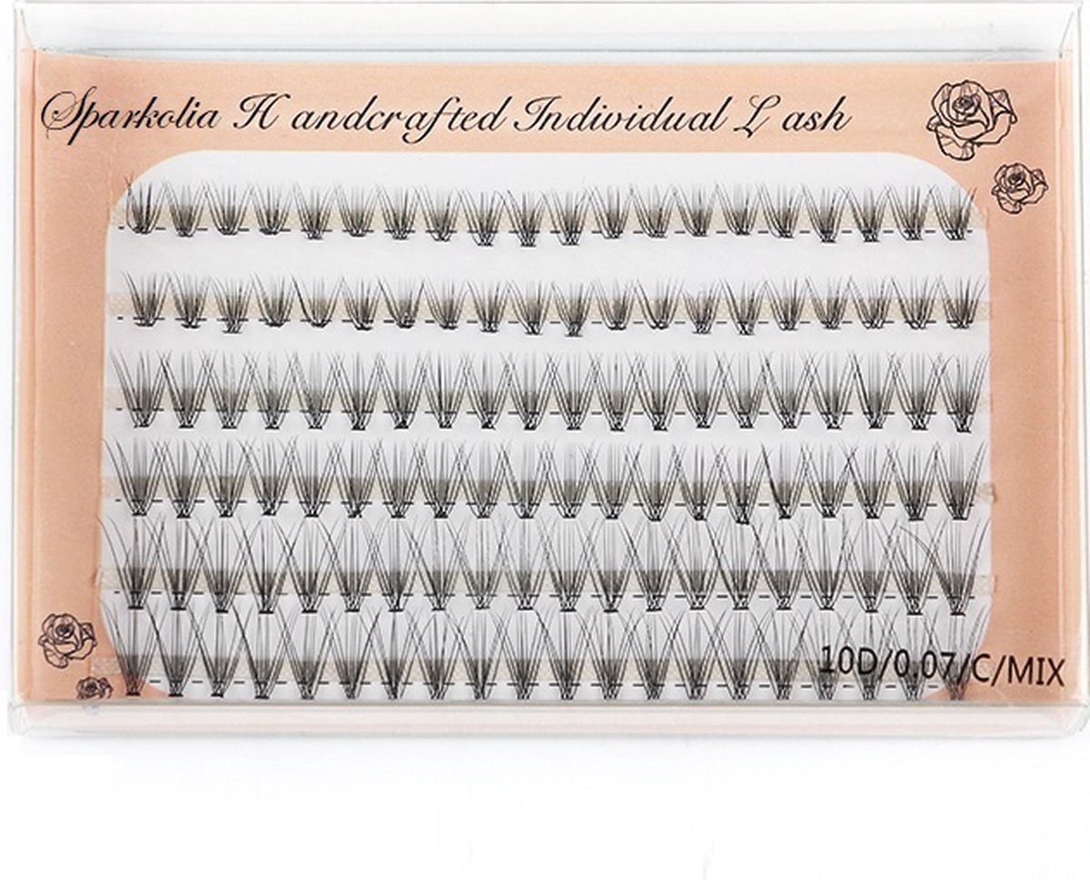 Individual Lashes | 120 Individuele wimpers | 10D | Mix 8MM 10MM 12MM Combo | Sparkolia