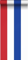 ESTAhome behang strepen rood, wit en blauw - 115875 - 53 cm x 10,05 m
