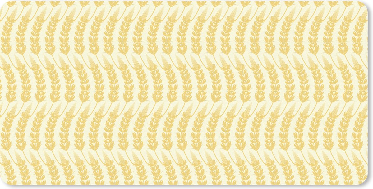 Bureau onderlegger - Muismat - Bureau mat - Graan - Patronen - Waves - 80x40 cm