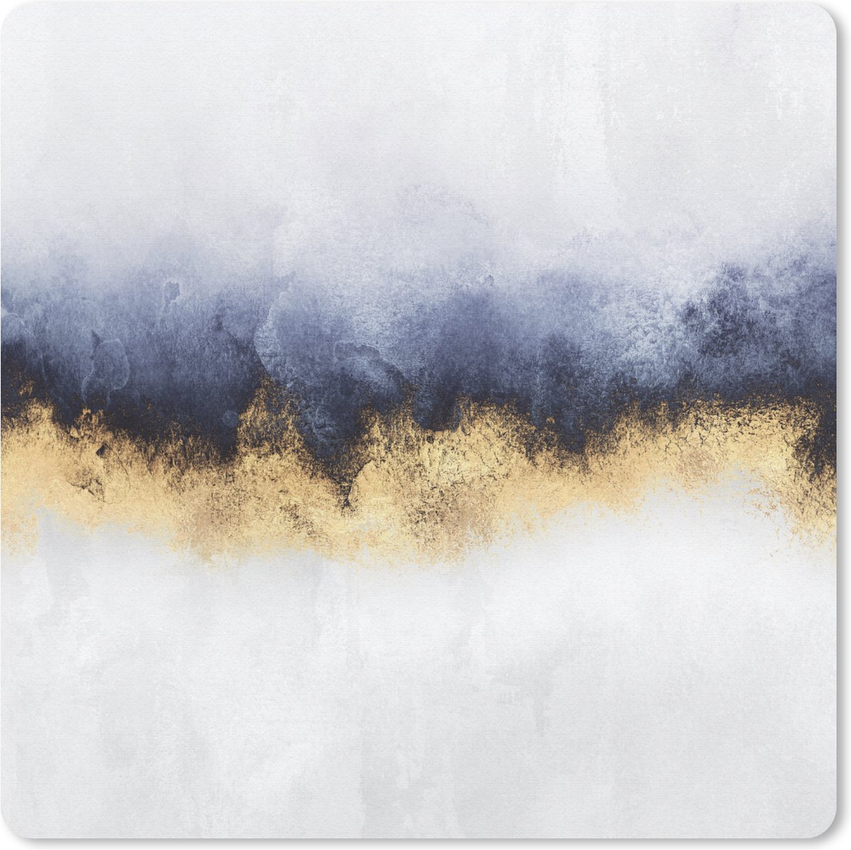 Muismat 30x30 cm - Mousepad Abstract - Goud - Luxe - Muismatten