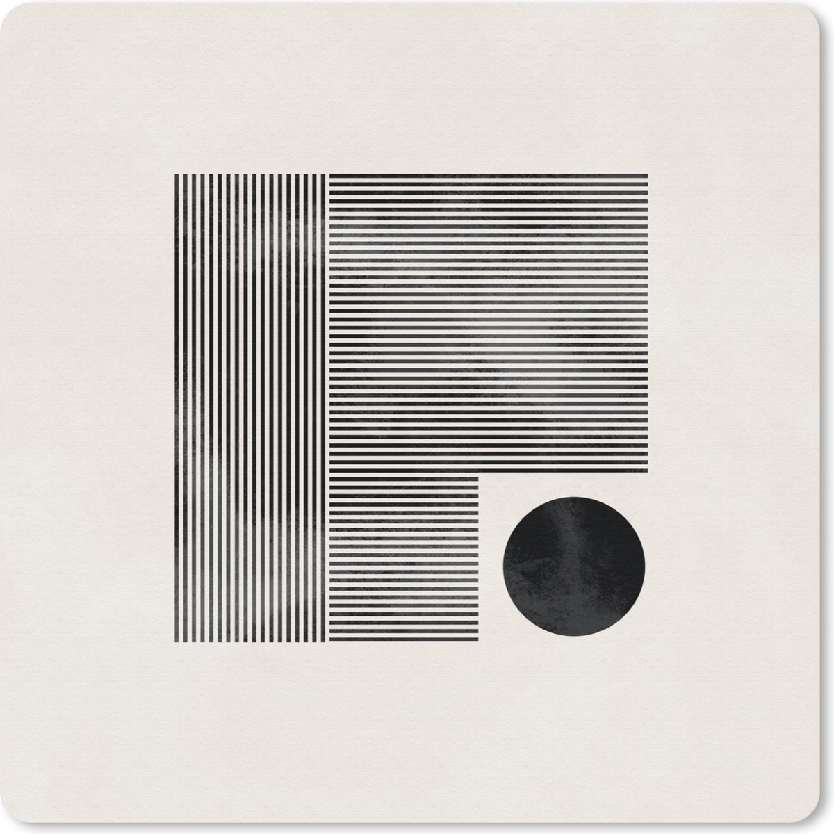 Muismat 30x30 cm - Mousepad Vierkant - Minimalisme - Abstract - Muismatten