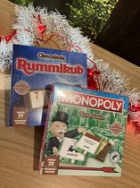 Monopoly & Rummikub chocoladespellen, set à 2 spellen