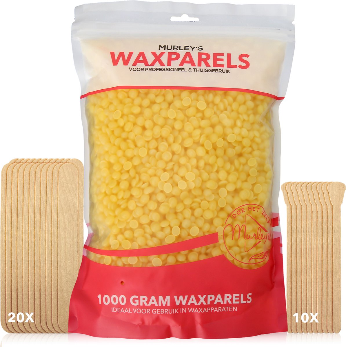 MURLEY'S Hypoallergene Wax 1000 gram voor ontharen met wax apparaat - Geel