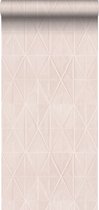 Origin Wallcoverings papier peint intissé éco-texture motif origami rose tendre - 347856 - 0 x 10,05 m