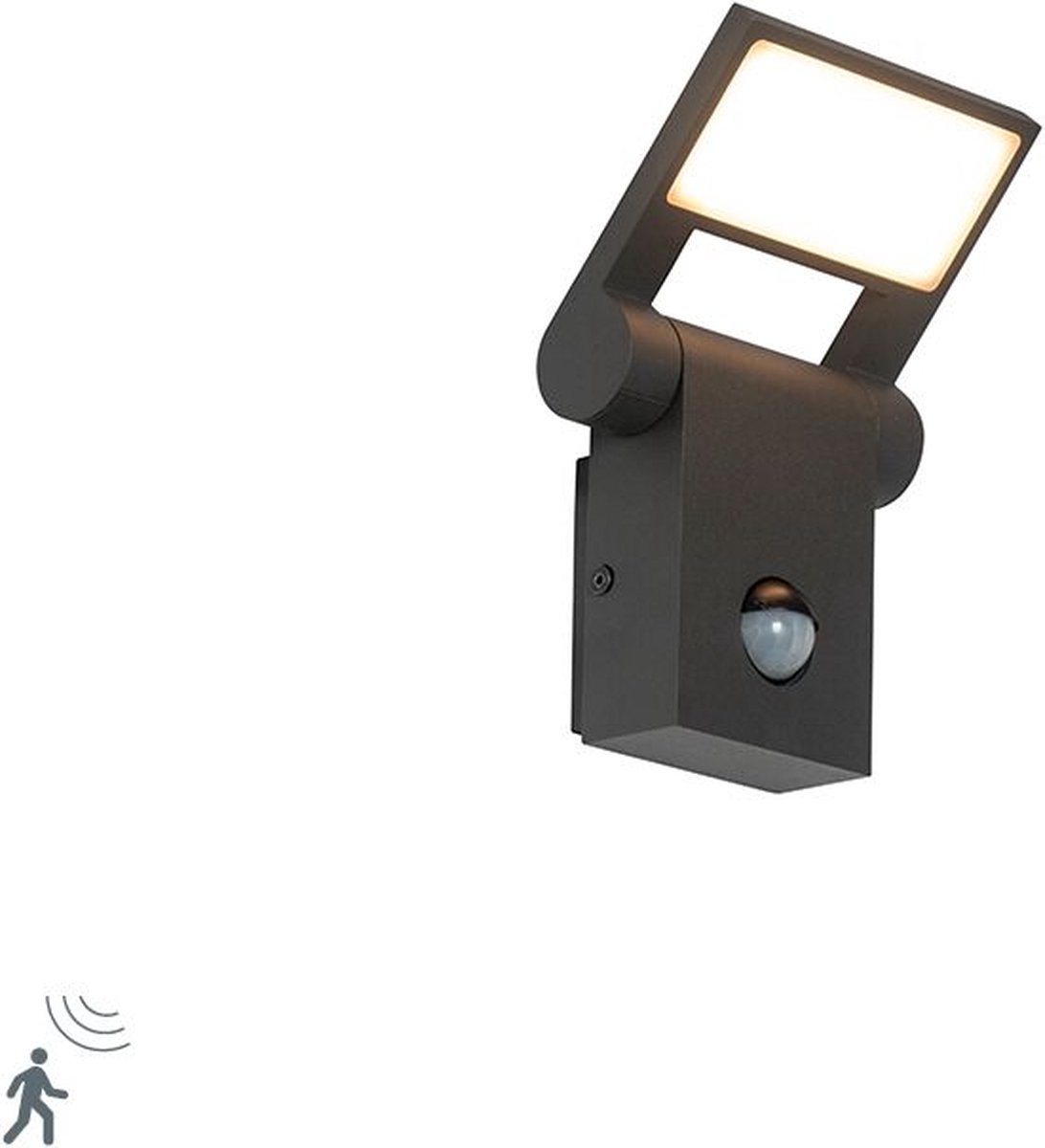 Lumière Wandlamp buiten met sensor Damien Antraciet buitenlamp met sensor wandlamp...