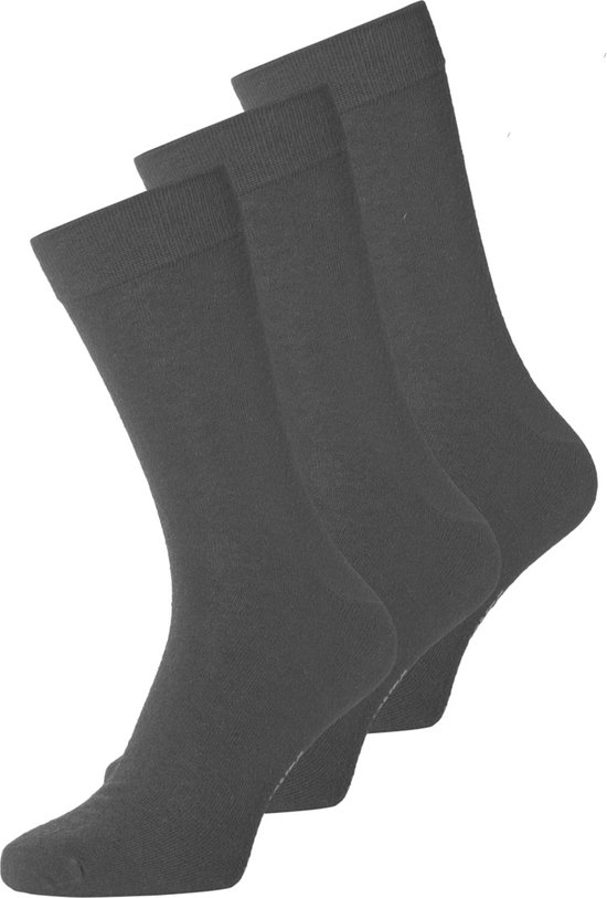 Jack & Jones Dunne Wollen Sokken Heren Zwart JACWOOL 3-Pack - Maat One size