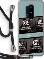 Gepersonaliseerd - Case Company® - Hoesje met koord geschikt voor OnePlus 8 Pro hoesje met Koord - Filmrol N°2 - Telefoonhoesje met Zwart Koord - Bescherming aan alle Kanten en Over de Schermrand