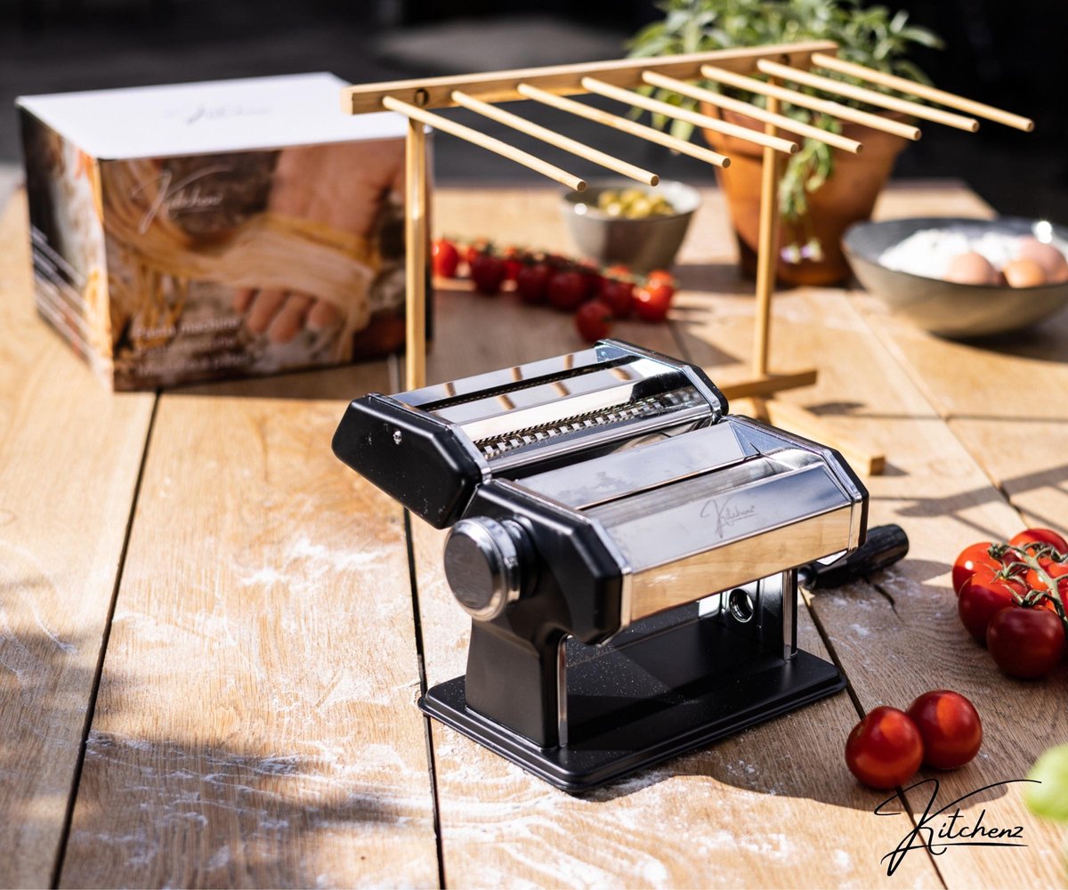 Machines à pâtes Machine à pâtes Zwart avec égouttoir à pâtes