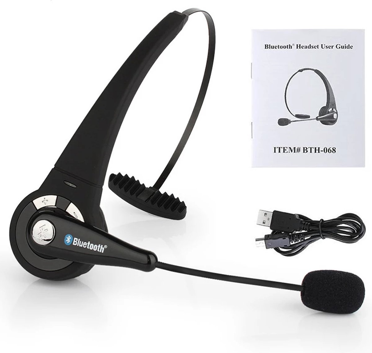 Draadloze Headset - Bluetooth opblaadbaar - Koptelefoon - Computer headset