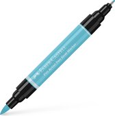 Faber-Castell tekenstift - Pitt Artist Pen - duo marker - 154 licht kobalt turquoise - FC-162154