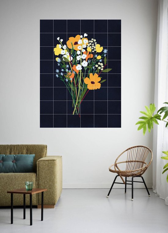 LANARTE BORDUURPAKKET GREEN FLOWER 35090A OP=OP