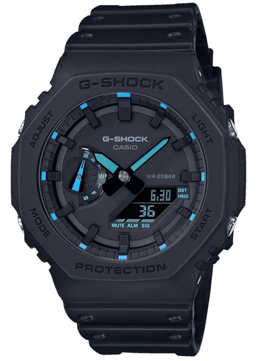 Casio G-Shock GA-2100-1A2ER Horloge - Kunststof - Zwart - Ø 45 mm