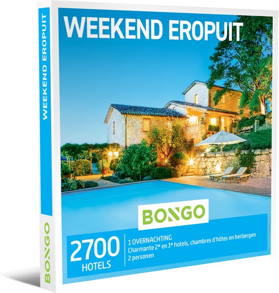 Bongo Bon - Weekend Eropuit Cadeaubon - Cadeaukaart cadeau voor man of vrouw | 2700 leuke hotels