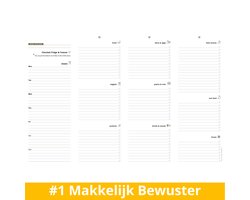 Purpuz Maaltijdplanner - Weekmenu Planner - Menuplanner - Meal Planner - Met Boodschappenlijst - XL A4+ - 55 Weken