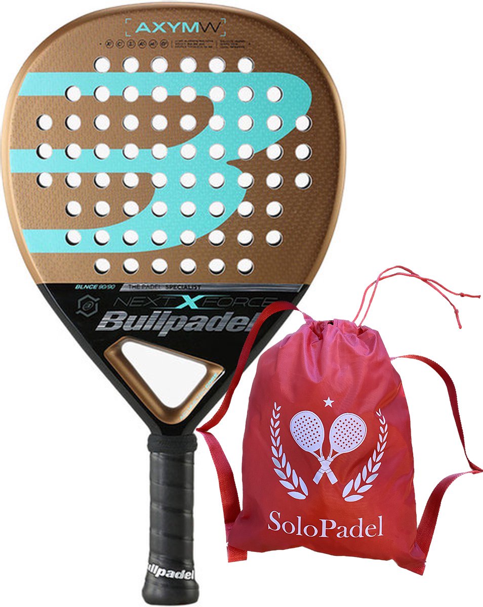 Bullpadel Axym Woman 22 Padel Racket met Solopadel rugtas