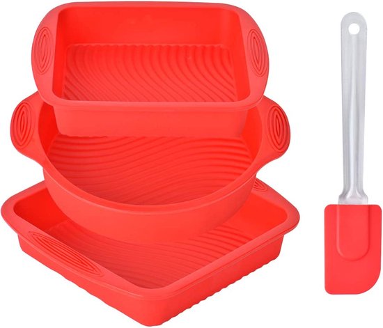 Non-Stick Siliconen Mal, Drie Raster Quick Release Tray