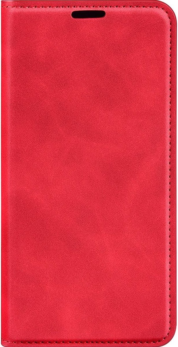 Mobigear Telefoonhoesje geschikt voor OPPO Reno 8 5G Hoesje | Mobigear Retro Slim Bookcase Portemonnee | Pasjeshouder voor 3 Pasjes | Telefoonhoesje voor Pinpas / OV Kaart / Rijbewijs - Rood