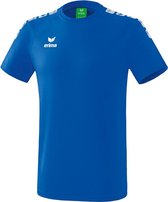 Erima Essential 5-C T-Shirt New Royal Blauw-Wit Maat M