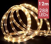 Lichtslang / slangverlichting 12M met 288 LED lampjes - extra warm wit licht