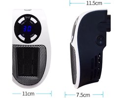 PiProducts Stopcontact Verwarming - Keramische kachel Energiezuinig - Elektrische kachel - Mini…