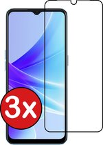 Screenprotector Geschikt voor OPPO A57s Screenprotector Glas Gehard Tempered Glass Full Cover - Screenprotector Geschikt voor OPPO A57s Screen Protector Screen Cover - 3 PACK