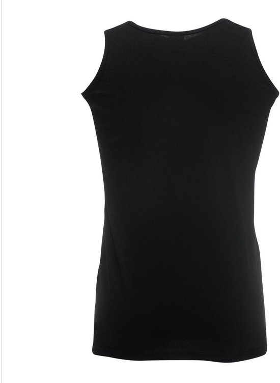 Set de 2 pièces débardeur noir / caraco pour homme - Fruit of The Loom - coton - t-shirt/débardeur sans manches, taille : 2XL