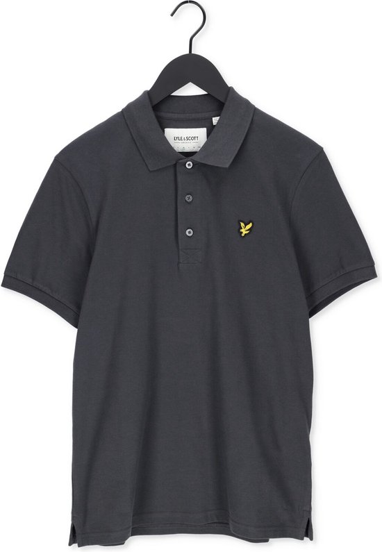 Lyle & Scott Polos & T-shirts Homme Polo uni - Grijs - Taille XS