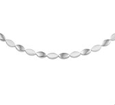 The Jewelry Collection Collier Poli / mat 4,6 mm 41 cm - Argent