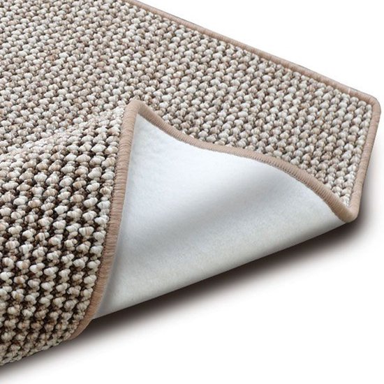 Floordirekt Tapijtloper Kalcutta - sisal-look - tijger-eye-design - tapijt loper woontapijt gangloper keukenloper (beige, 100 x 200 cm