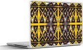 Laptop sticker - 12.3 inch - Afrika - Geometrie - Patronen - 30x22cm - Laptopstickers - Laptop skin - Cover