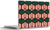 Laptop sticker - 15.6 inch - Kubus - Patronen - 3D - 36x27,5cm - Laptopstickers - Laptop skin - Cover