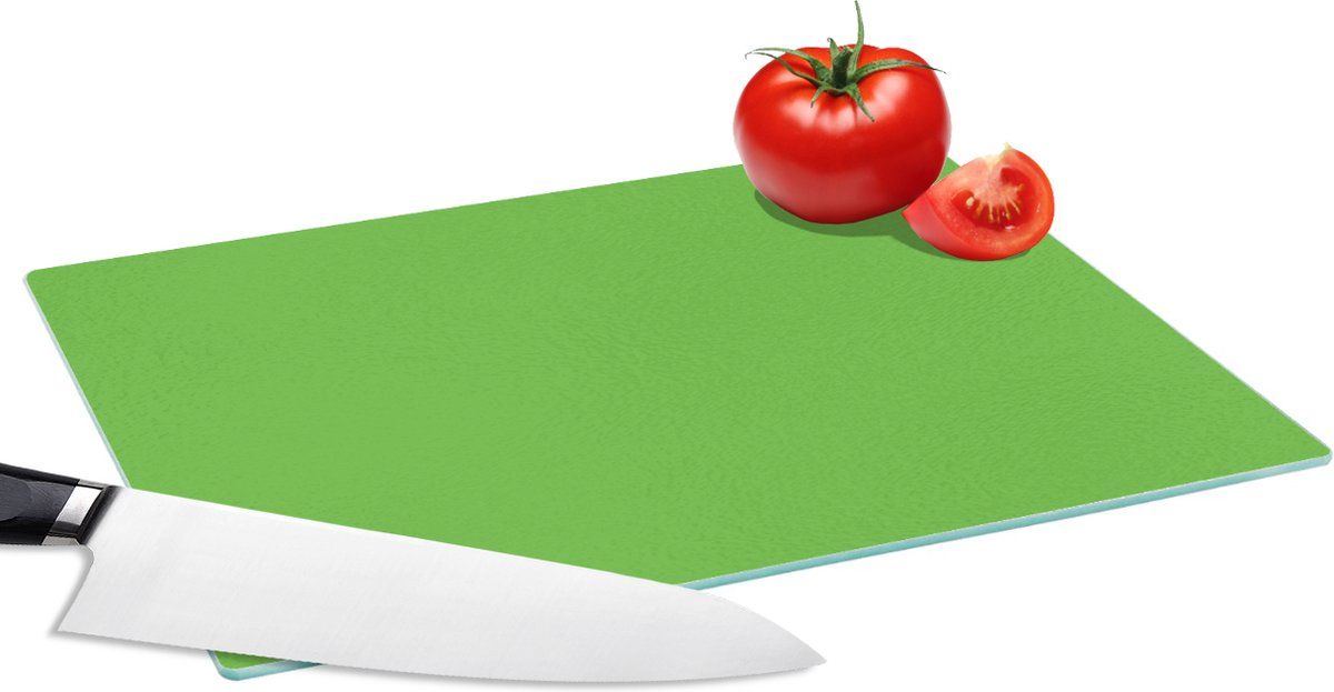 Glazen Snijplank - 28x20 - Groen - Kleuren - Natuur - Snijplanken Glas