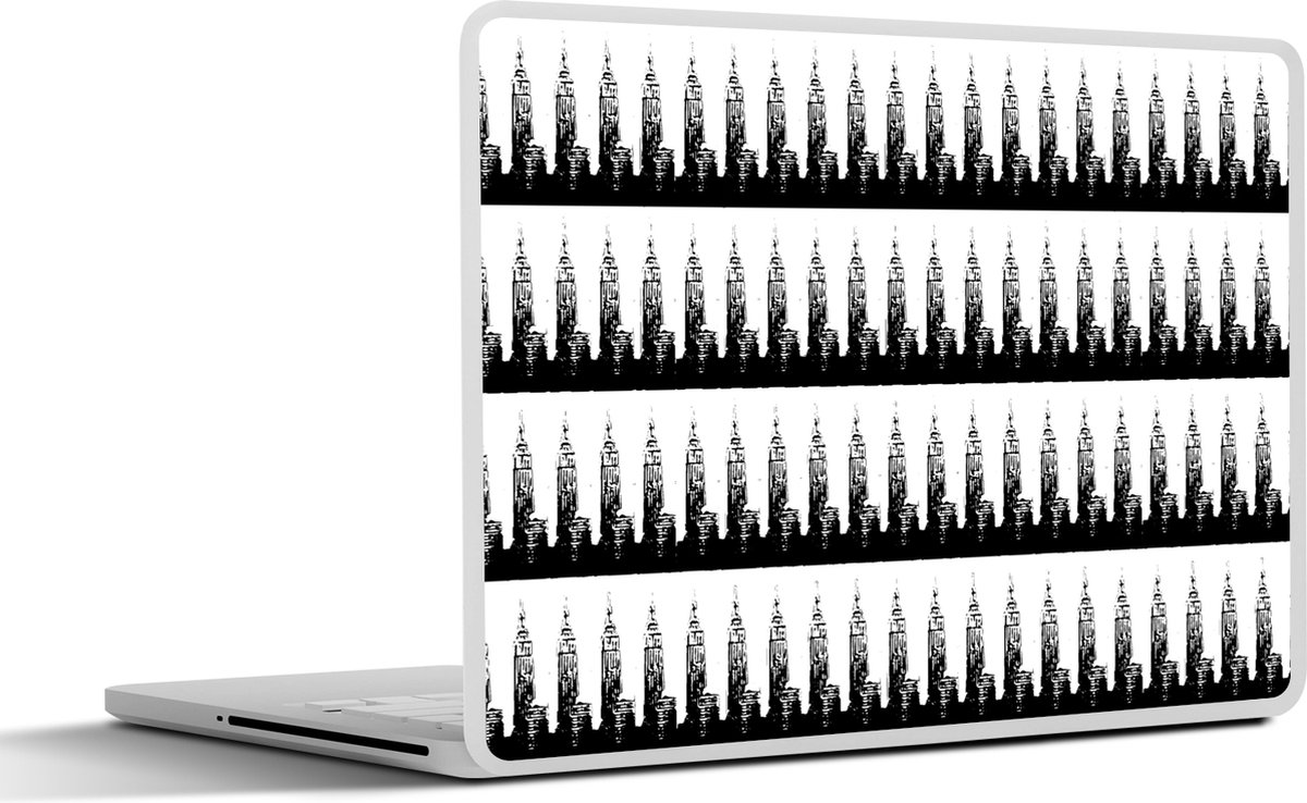 Laptop sticker - 17.3 inch - New York - Patronen - Empire State Building - 40x30cm - Laptopstickers - Laptop skin - Cover