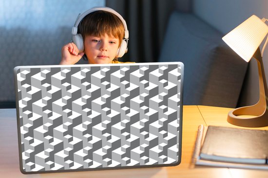 Autocollant pour ordinateur portable - 17,3 pouces - Motifs - Blocs - 3D - 40x30cm - Autocollants pour ordinateur portable - Skin pour ordinateur portable - Couverture