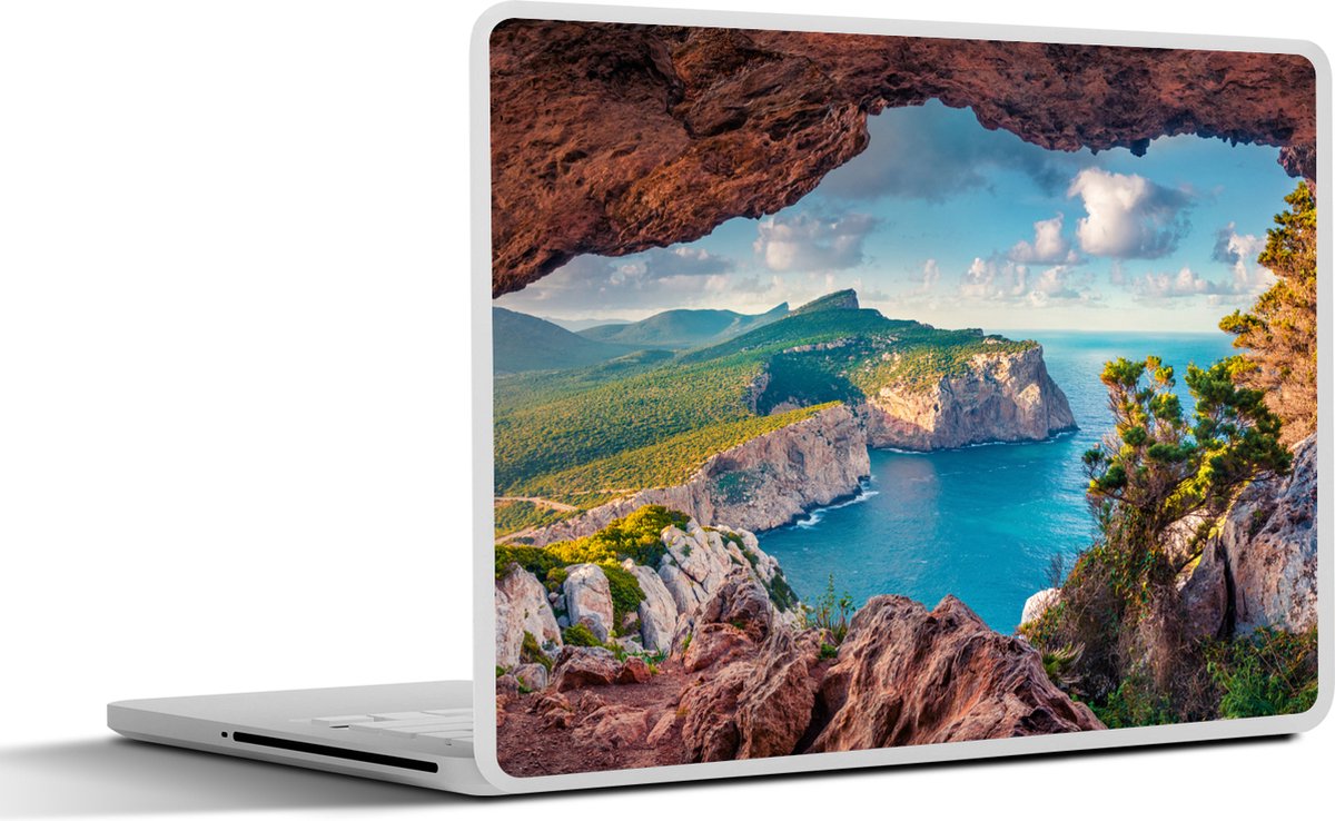 Laptop sticker - 12.3 inch - Grot - Natuur - Zee - Landschap - 30x22cm - Laptopstickers - Laptop skin - Cover