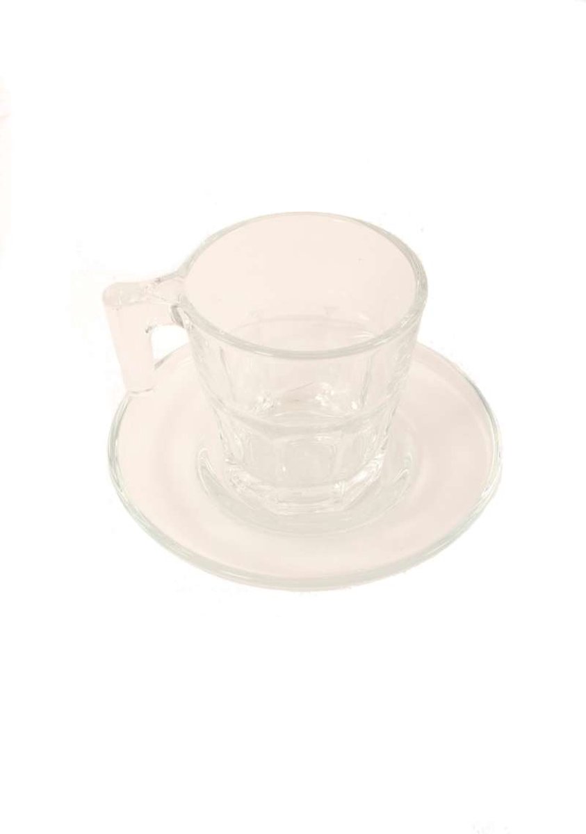 6 Espresso kopjes met schotel