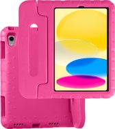 Hoesje Geschikt voor iPad 2022 Hoesje Kinder Hoes Shockproof Cover - Kindvriendelijke Hoesje Geschikt voor iPad 10 Hoes Kids Case - Roze