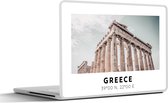 Laptop sticker - 10.1 inch - Parthenon - Griekenland - Athene - 25x18cm - Laptopstickers - Laptop skin - Cover