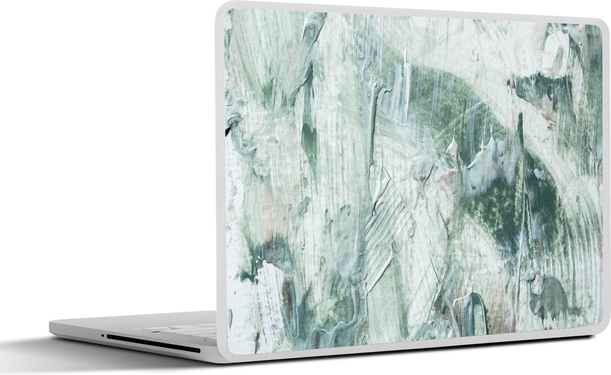 Laptop sticker - 15.6 inch - Tuindecoratie - Verf - Abstract - 36x27,5cm - Laptopstickers - Laptop skin - Cover