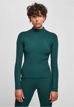 Urban Classics - Ladies Rib Knit Turtleneck Sweater/trui - 4XL - Groen